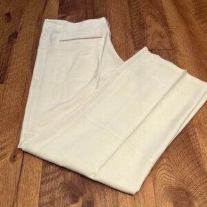 Calypso Woman’s Cream Silk Pants Size L